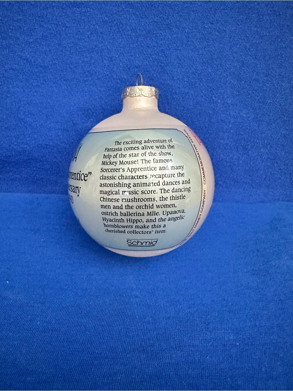 VTG Walt Disney's Fantasia Christmas Ornament Set of 2-Fantasia 50th Anniversary - Picture 6 of 15